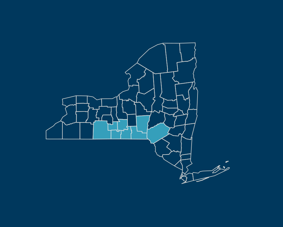 Southern Tier map